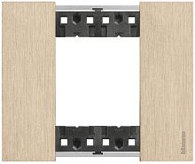 Рамка универсальная Legrand BTicino Living Now 1-м. 2 мод. металл золото картинка